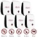 PESKI Pest Control Ultrasonic Repeller [6 Pack] - Electronic Repellent Plug In for Mosquitoes, Insects, Spiders, Mices, Roaches, Bugs, Flies, Fleas & Ants - Black