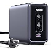 UGREEN Nexode 300W GaN USB C Charger, 5-Port Desktop Charging Station Compatible with MacBook Pro/Air, Dell XPS, iPhone 17/16