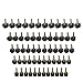 Kbnian 60 Pcs/ 30 Pairs High Heel Tips Black High Heel Shoe Repair Tips Taps Dowel Lifts Replacement, 5 Different Size