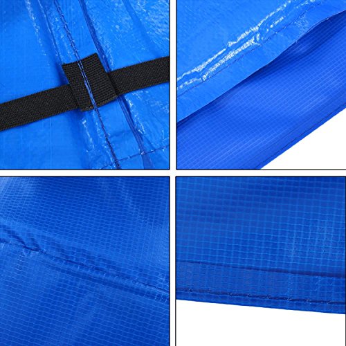 Benlet Heavy Duty Waterproof 10/12/14/15FT Replacement Trampoline Safety Pad Spring Cover Surround PVC Pad Foam Spring Cover Padding Pads (Blue, 15ft)