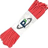Paracord Planet Mil-Spec Commercial Grade 550lb Type III Nylon Paracord 100 feet Red