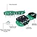 Ohuhu Heavy Duty Lawn Aerator Shoes with 4 Adjustable Straps & Strong Zinc Alloy Buckles, Spiked Sandals for Lawn
