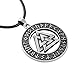 LANGHONG 1PCS Norse Vikings Pendant Necklace Norse Valknut Rune Pendant Necklace Original Amulet Pendant Necklace