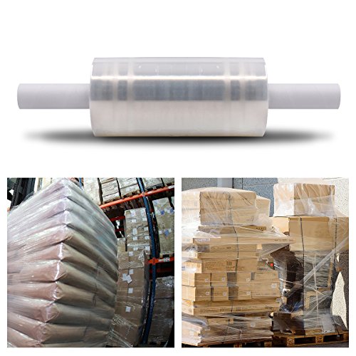 Industrial Strength Stretch Wrap Film with Handle for Pallet Wrap Moving Supplies Binding Wrap & Shrink Skid Wrap Film(9.8 inch x 853 feet) - Thumbnail 5