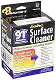 Read Right AlcoPad Surface Cleaner 91 Percent Alcohol Wipe, Pack of 72 Wipes (RR1321)
