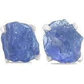 Starborn Creations Rough Tanzanite Gemstone Post Style Earrings