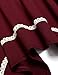 Meaneor Shirt Dress for Women, Womens Long Sleeve Casual Irregular Hem Loose Tunic Shirt Dress-Valentine's Days Gift for Her (Wine Red,L)