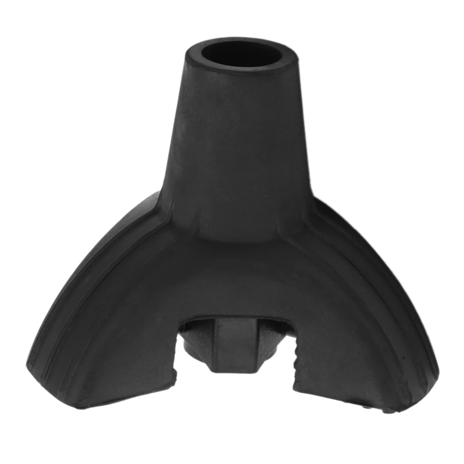 Rubber Cane Tip, 19mm Walking Cane Tip, Soft Silicone Prevent Slip Tripod Walking Sticks Base Attachment, Crutches Rubber End for Folding Canes, Black