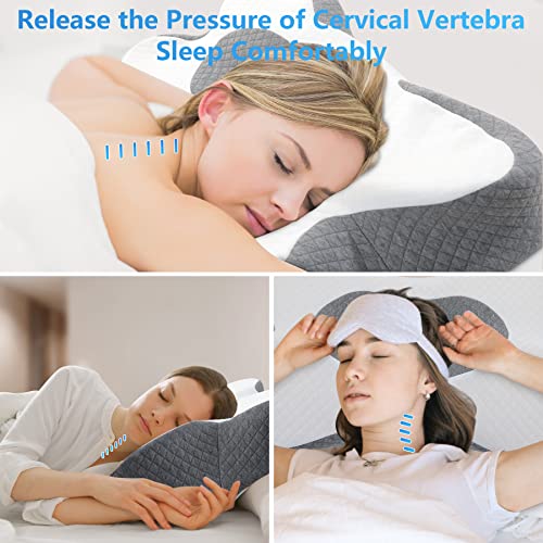 Home4me Cervical Pillow Memory Foam Pillow for Neck and Shoulder Pain