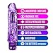 Eden Adult Sex Toys - XL Thick 9 Inch Vibrating Dildo - Waterproof Multi-Speed Quiet Penis Vibrator - Realistic Veiny & Girthy Shaft Vibe - G-Spot & Prostate Stimulator for Women Men Couples - Purple