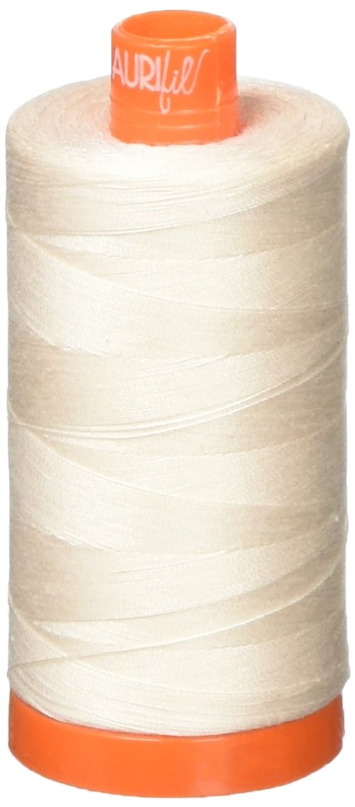 Aurifil Mako Cotton Thread Solid 50wt 1422yds Oyster,Yellow