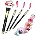 Makeup Brushes EmaxDesign 8 Pieces Makeup Brush Set Face Eye Shadow Eyeliner Foundation Blush Lip Powder Liquid Cream Cosmetics Blending Brush Tools (Golden Black)