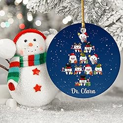 Personalized Teeth Christmas Ornament Gift for