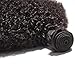 BODHI TREE 10-24 Inches 3 Bundles per Lot Unprocessed Virgin Brazilian Afro Kinky Curly Human Hair Extensions for Black Women-Natural Black