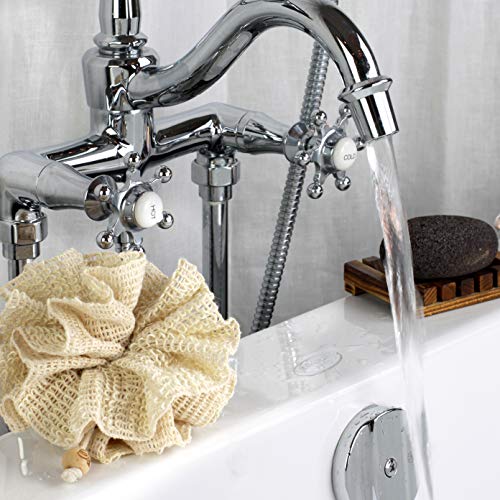 EVOLATREE Bath & Shower Loofah Sponge - Eco Friendly Natural Exfoliating Body Scrubber - 3 Pack - Thumbnail 4