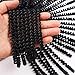 3 Packs Spring Twist Crochet Braiding Hair Natural Black Color Bomb Twist Synthetic Hair Crochet Braids Fluffy Passion Twist Crochet Hair (1B#)