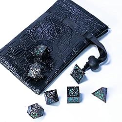 UDIXI Metal DND Dice Set, 7PCS Polyhedral D&D Dice