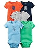 Carter's 5 Pack Colored Bodysuits (Baby Boy)