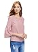 Floerns Women's Bell Sleeve Beading Casual Blouse Top Red and White S
