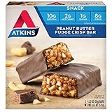 Atkins Snack Bar, Peanut Butter Fudge Crisp, 5 Count