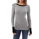 Women Tops, Gillberry Womens O Neck Fight Color Long Sleeve Jumper Blouse Tops for Women