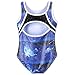 BAOHULU Leotard for Toddler Girls Gymnastics Shiny Athletic Dance Clothes Active Wear B136_Blue_12A