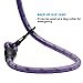 Ladoogo Heavy Duty Dog Leash - Comfortable Padded Handle, 5 ft Long - Dog Leashes for Medium Large Dogs with A Free Collapsible Pet Bowl (Purple)