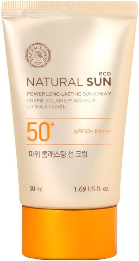 the face shop natural sun eco power long lasting sun cream