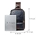 Small Blue Sling Crossbody Backpack Shoulder Bag for Men Women Vintage PU Leather CrossBody One Strap Casual Sling Backpack Cycling USB Charger
