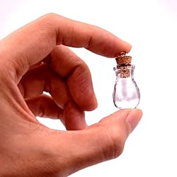 MIGK 24pcs Small Mini Glass Jars Bottles with Cork