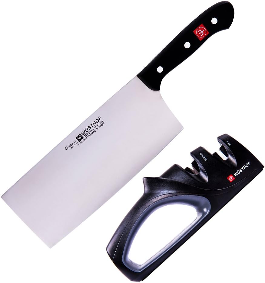 Wüsthof Chinesisches Kochmesser + Messerschärfer 9281-4