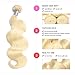 DACHIC 613 Blonde Human Hair 3 Bundles with Frontal Brazilian Body Wave with Frontal 100% Virgin Human Hair Weave with Lace Frontal