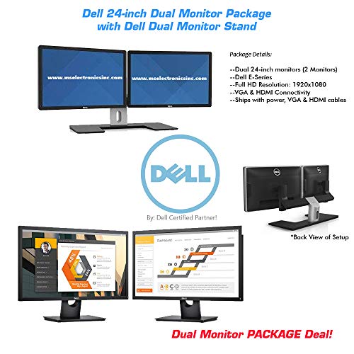 Dell ESeries Dual 24inch LED Full HD Widescreen Monitor Bundle with