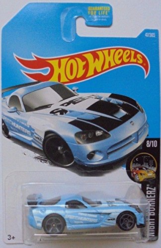 Hot Wheels 2017 Night Burnerz Dodge Viper SRT10 ACR 47/365, Light Blue