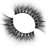 Arimika Short 3D Mink Hair False Eyelash 1 Pair Pack-Natural Looking,Reusable with Proper Care, Firm Flexible Band