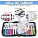 BONTIME Crochet Hooks Set - 11 Pieces Ergonomic Crochet Hooks with Portable Case, Contains All The Crochet Accessories Fit Any Projects, Ideal for Crocheters with Arthritic,Clover Print