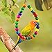 AK KYC 8 Pack Bird Parrot Toys Swing Chewing Hanging Bell Cage Hammock Toy for Small Parakeets Cockatiels Conures Parrots Love Birds Finches