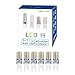Warmoon G9 LED Light Bulbs, 5W Warm White, 3200K, 360 Degree Beam Angle 3014 SMD 64 LED Corn Crystal Light Bulbs (Pack of 6)