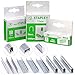 Swpeet 3000Pcs Premium Quality Officemate Standard 3 Sizes Staples, Including T-Type & U-Type & Door-Type Staples Perfect for Most Standard Stapler Guns