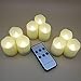 LAPROBING 9 Pcs Battery Operated LED Votive Tea Lights Candles Flameless Candles with Remote Control Extended Light Time Dimmable for Christmas Birthday Parties Weddings Decorations Christmas