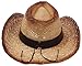 Enimay Western Outback Cowboy Hat Men's Women's Style Straw Felt Canvas Stone Brown One Size