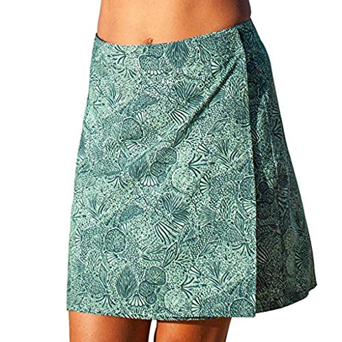 VICCKI Women Print Quick Wrap Bikini Cover-up Multitasks Travel Lady Beach Summer Skirt