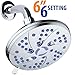 Aquadance Antimicrobial 6-Setting Shower Head, Soft Purple/Chrome, 6