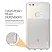 Google Pixel Case, PLESON [TOU] Google Pixel Case Cover, Ultra-Thin Crystal Clear Case Lightweight/Anti-Slip/No Bulkiness Clear Back Panel+Soft TPU Protective Transparent case for Google Pixel