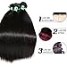 Msbeauty 3 Bundles of Peruvian Straight Hair 10A Unprocessed Virgin Peruvian Hair Extensions(20 22 24 inch) Tatol 300g Natural Color Tangle-free