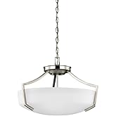Generation Lighting 7724503EN3-962 Transitional Three Light Ceiling Convertible Pendant from Seagull - Hanford Collection in 
