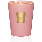 M&SENSE Garden Rose Scented Candle 35oz 150H Burn Time Long Lasting, 3-Wick Natural Aromatherapy Candle, Home Fragrance Housewarming Gifts