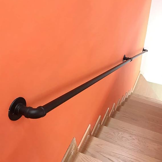 Pasamanos de escalera - Kit completo. Barandilla de escalera de tubo de