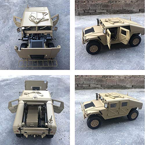 DBXMFZW 16CH RC Auto 2,4g Elektrische 4WD Militär Off-Road Fernbedienung Fahrzeug 1:10 Maßstab H1 Simulation 4x4 Militär… – Bild 5