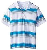 adidas Golf Boy's Pure Motion Merch Stripe Polo